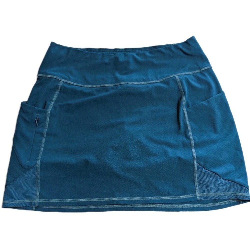 Athleta Teal Athletic Skort Women XS Blue Running Tennis Pickleball Pockets